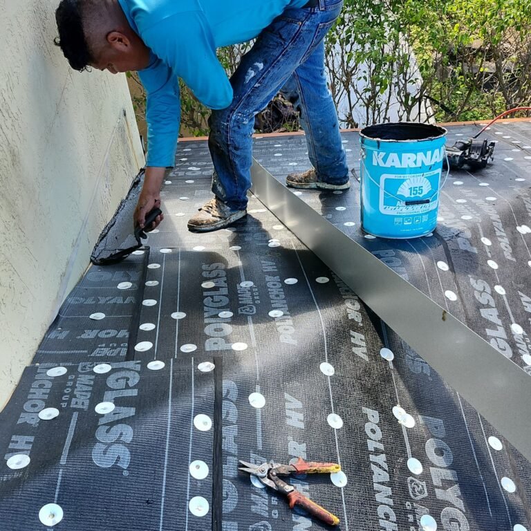 Roof waterproofing installation