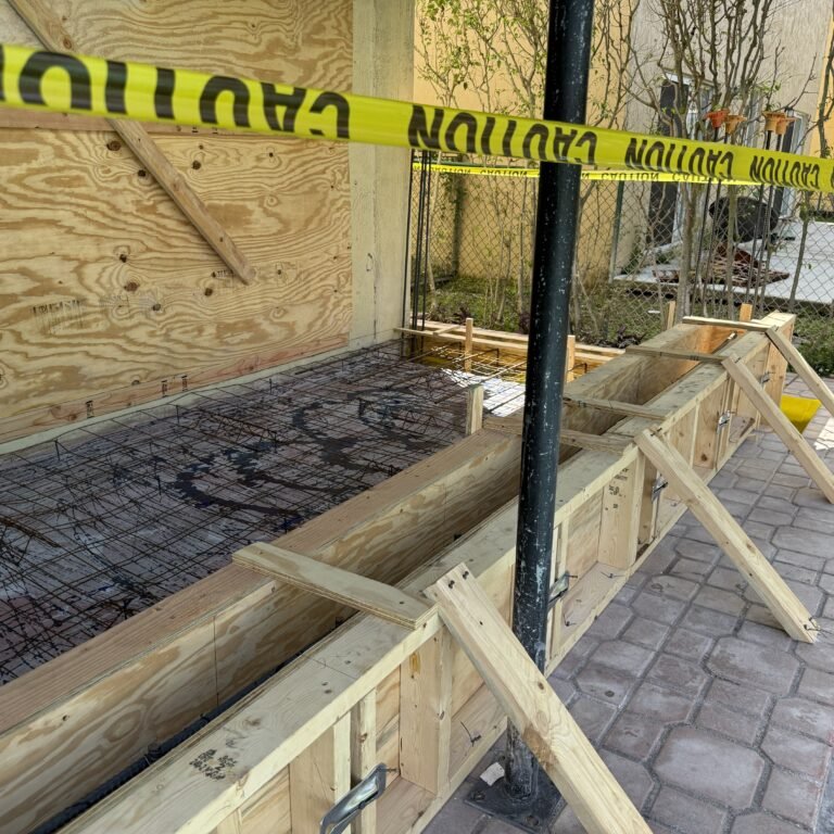Formwork and reinforcement