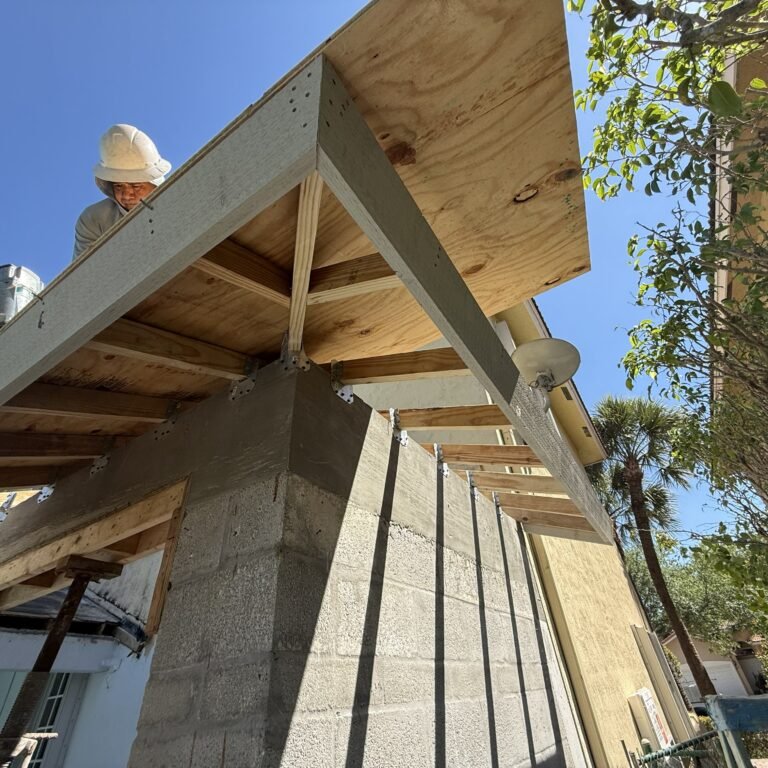 Roof framing installation