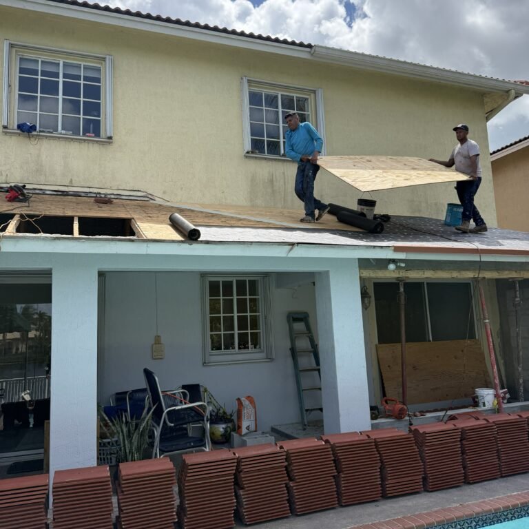 Roof structure installation