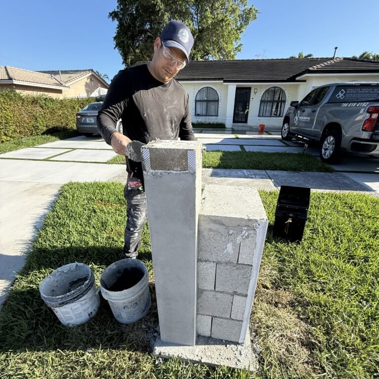 Custom mailbox column – design & build