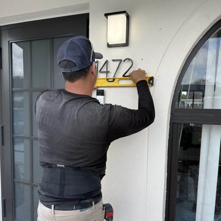 Address number installation