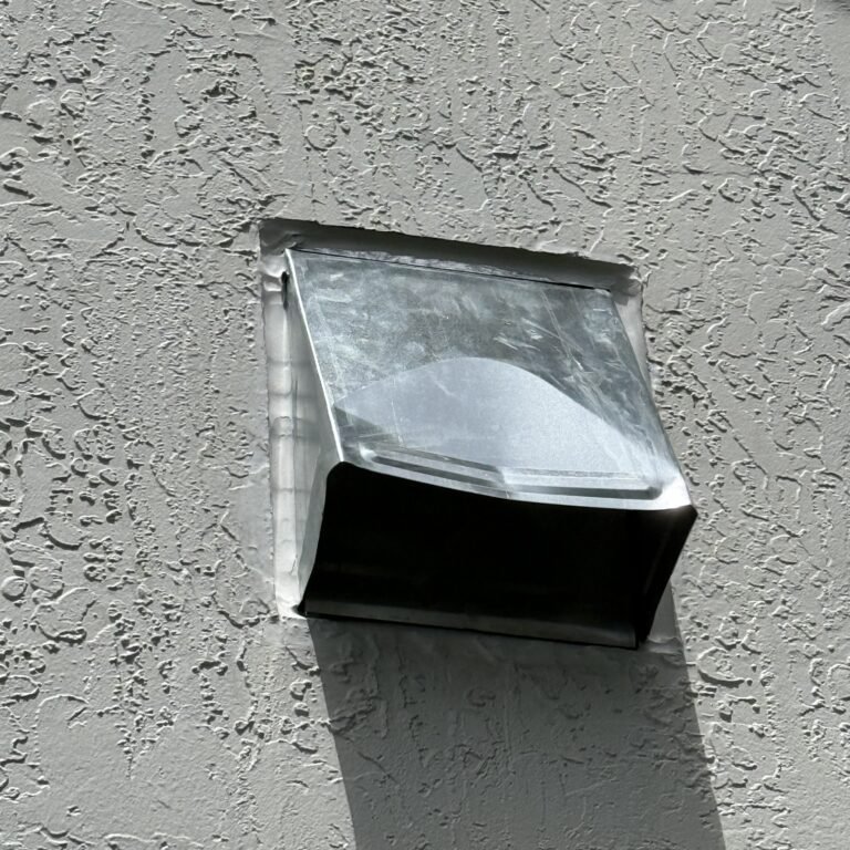 Exterior wall vent installation