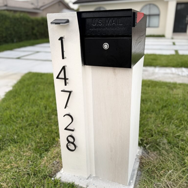Custom mailbox – final installation