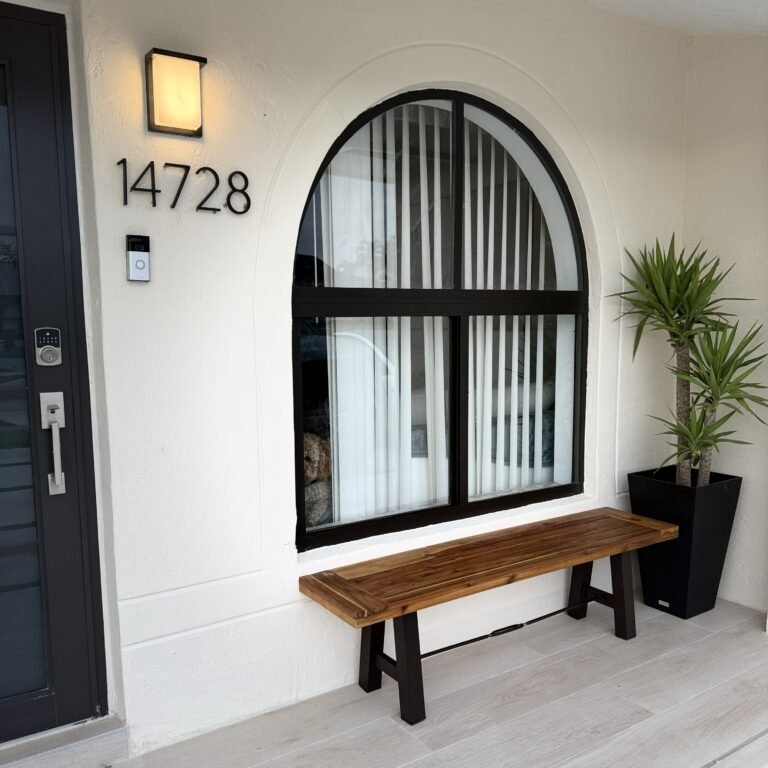 Front entrance – final finish