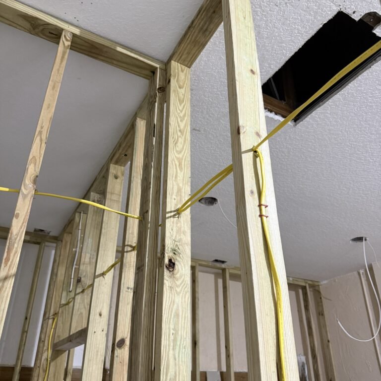 Interior framing installation