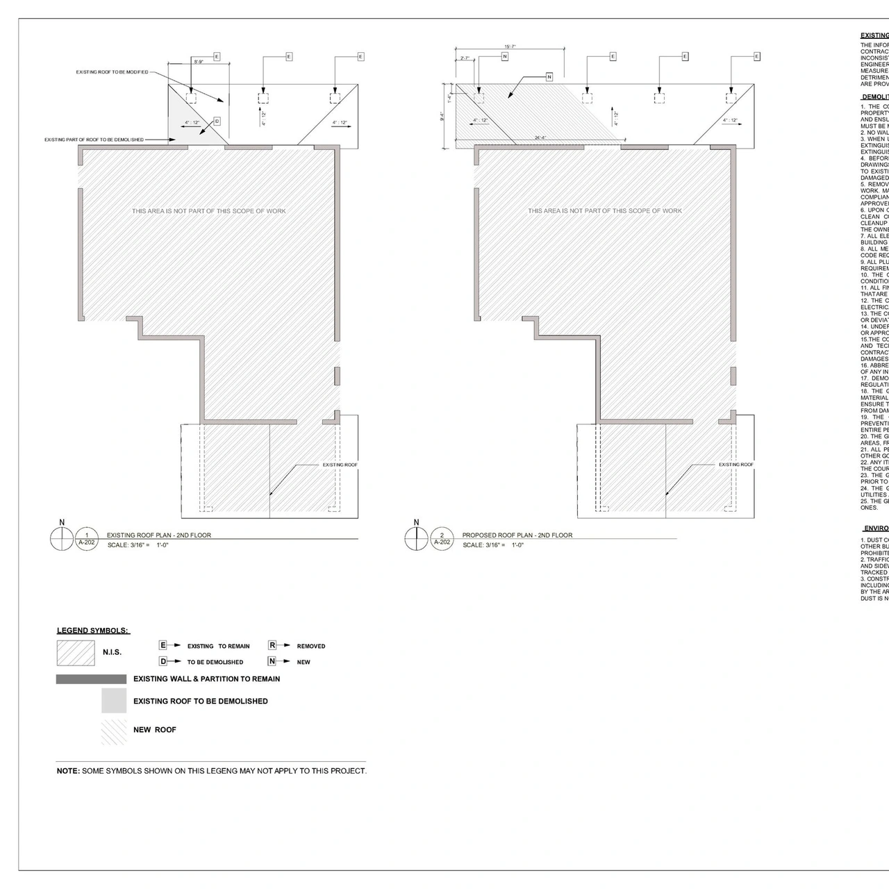 Existing project drawing